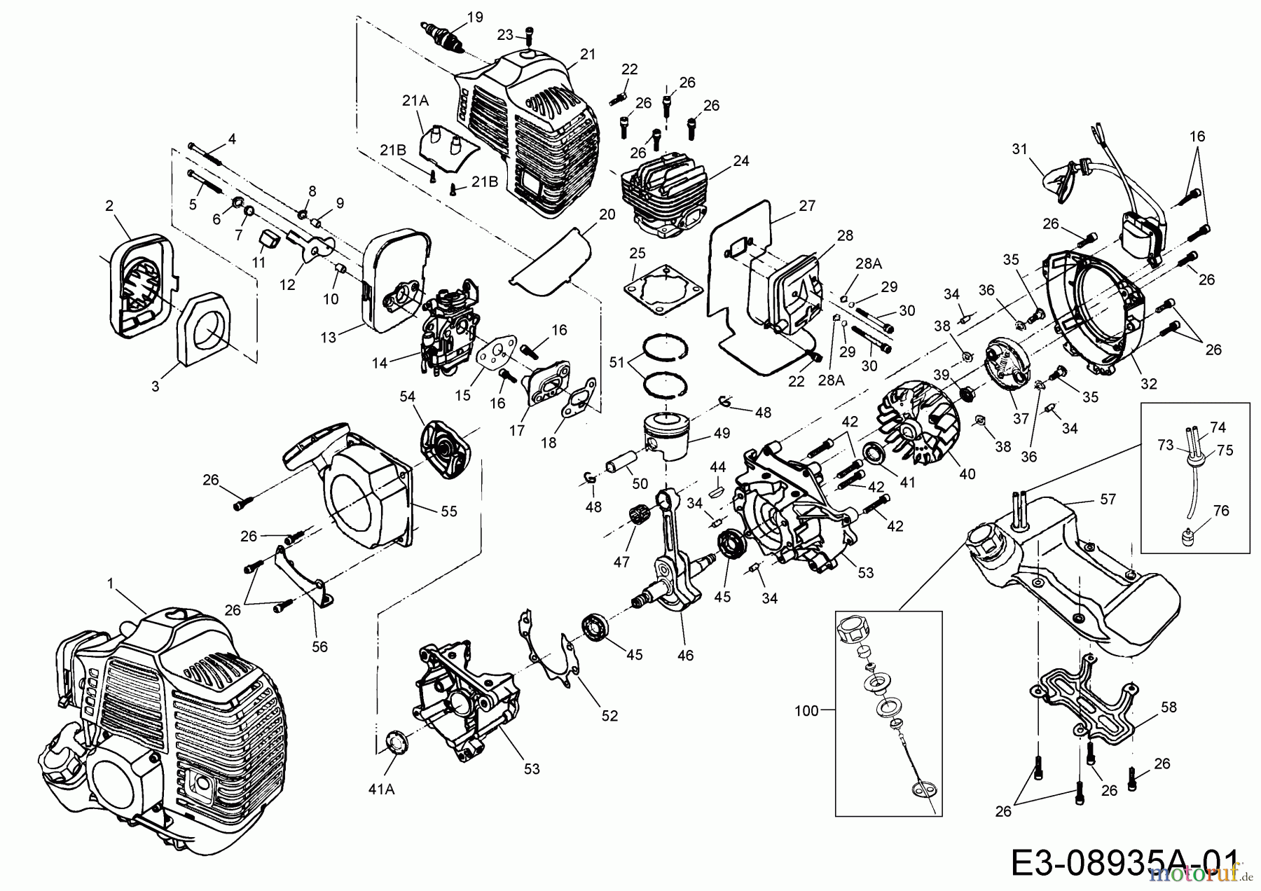 MTD Motorsensen Smart BC 52 41BTG0Q-678 (2017) Motor