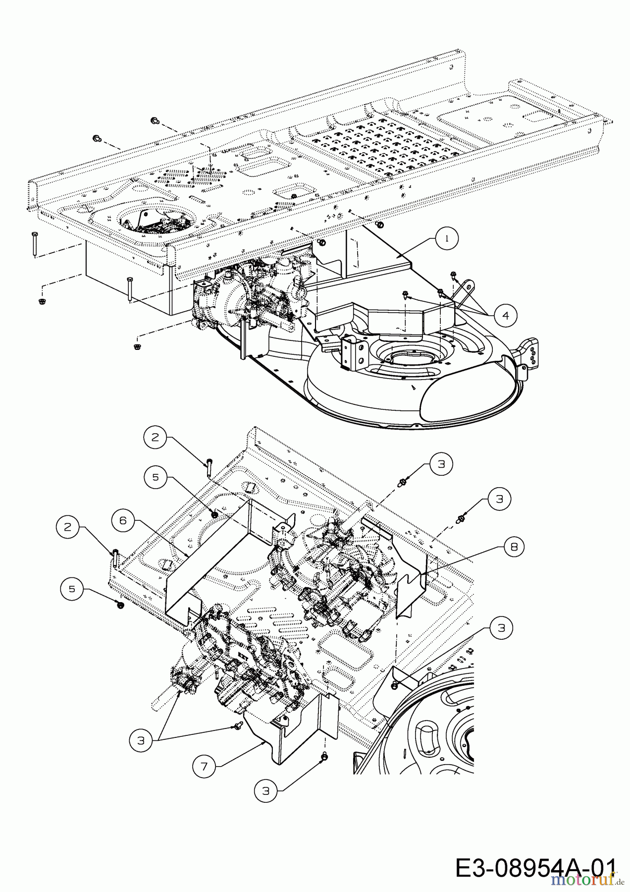  Cub Cadet Zero Turn RZT S 42 17ADCBDS603  (2015) Mähwerksabdeckung