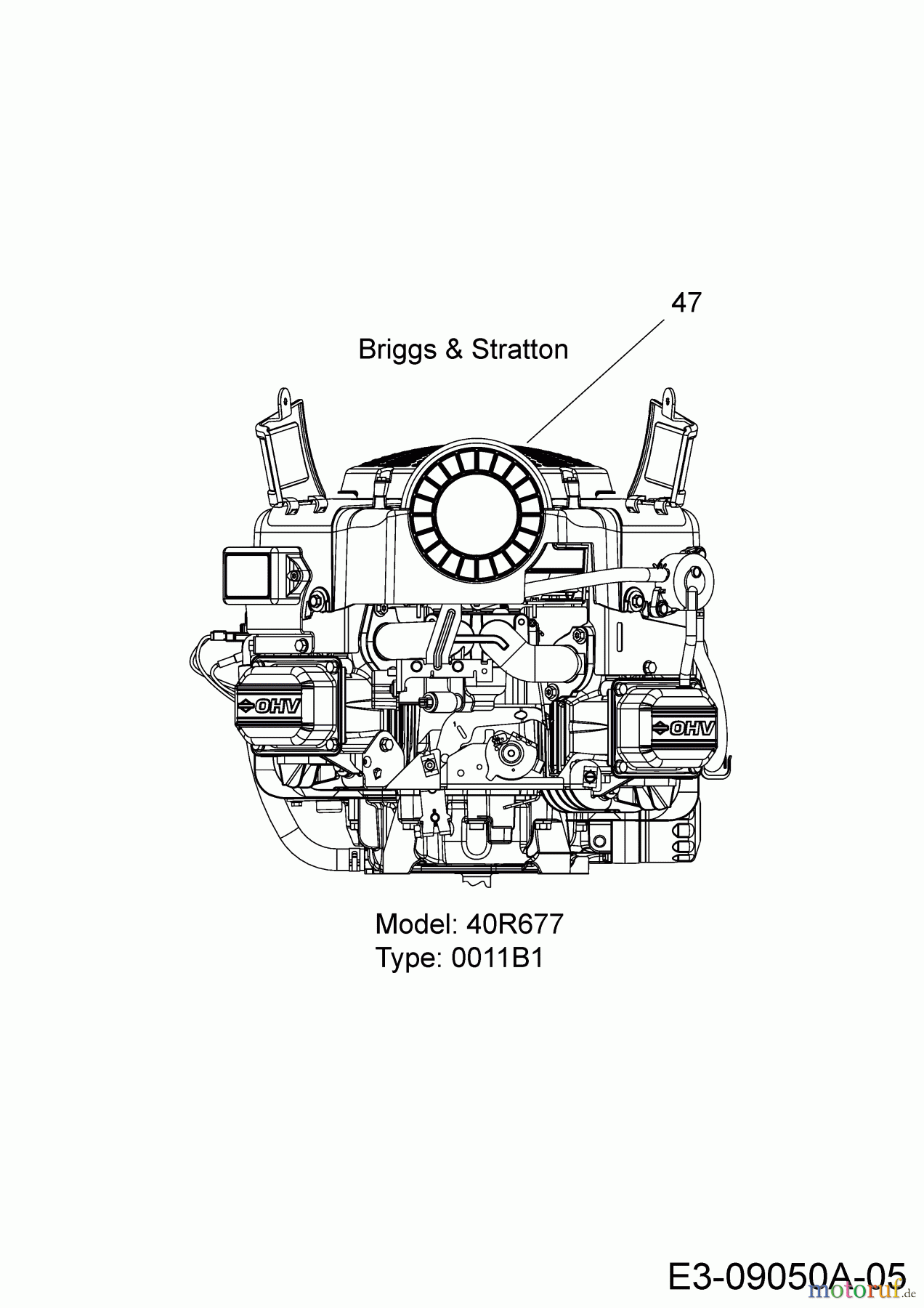 Black Edition Rasentraktoren 180-92 TwinH 13HT71GE615 (2016) Motor Briggs & Stratton