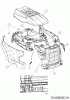 Cub Cadet LX 42" KH 13BPA1CS330 (2017) Ersatzteile Motorhaube C-Style