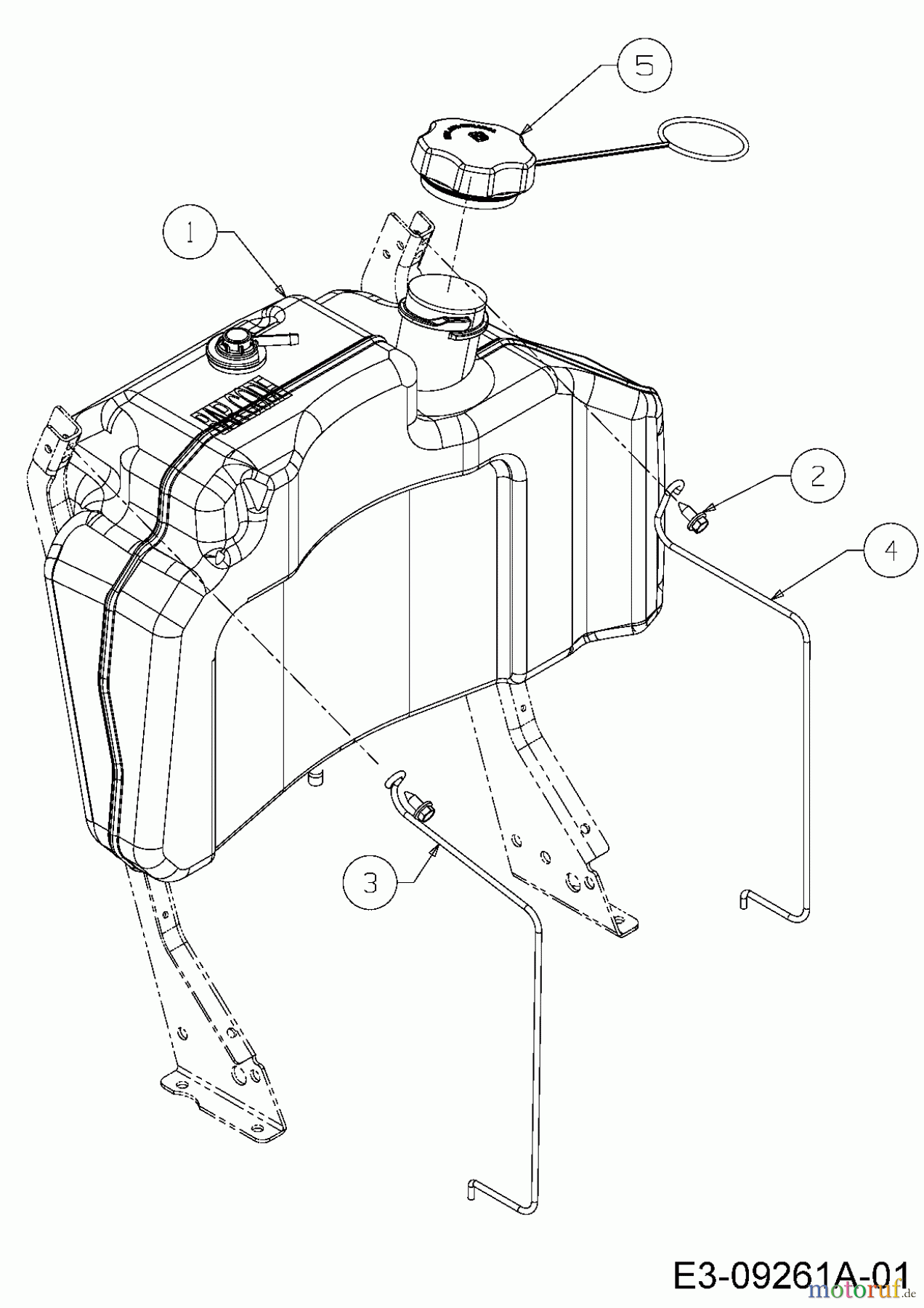 Troy-Bilt Gartentraktoren TB 2654 14AR94KK066 (2015) Tank