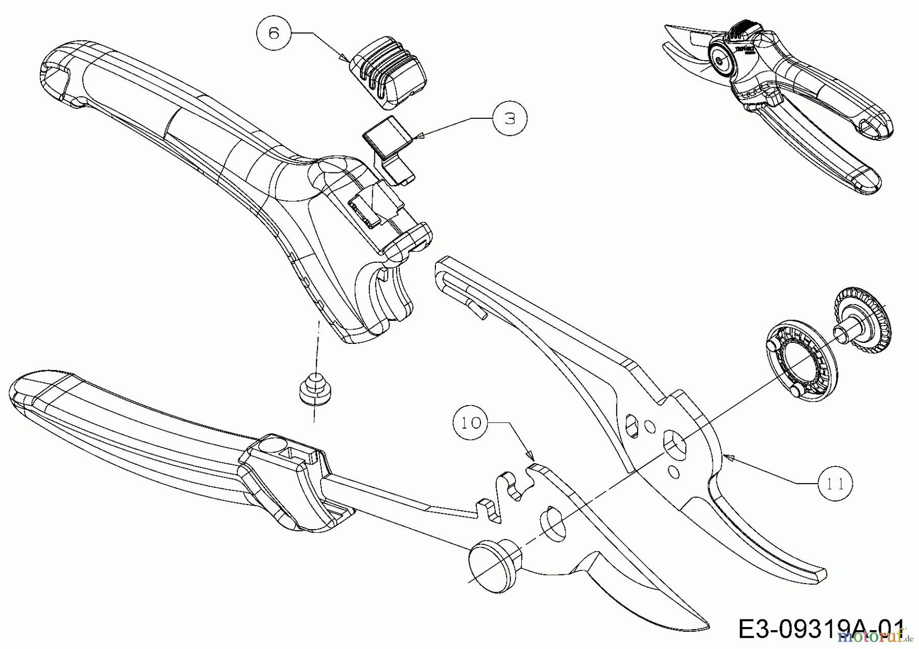 Troy-Bilt Gartenscheren RR 4000 (TB) 490-851-Y015 (2016) Grundgerät