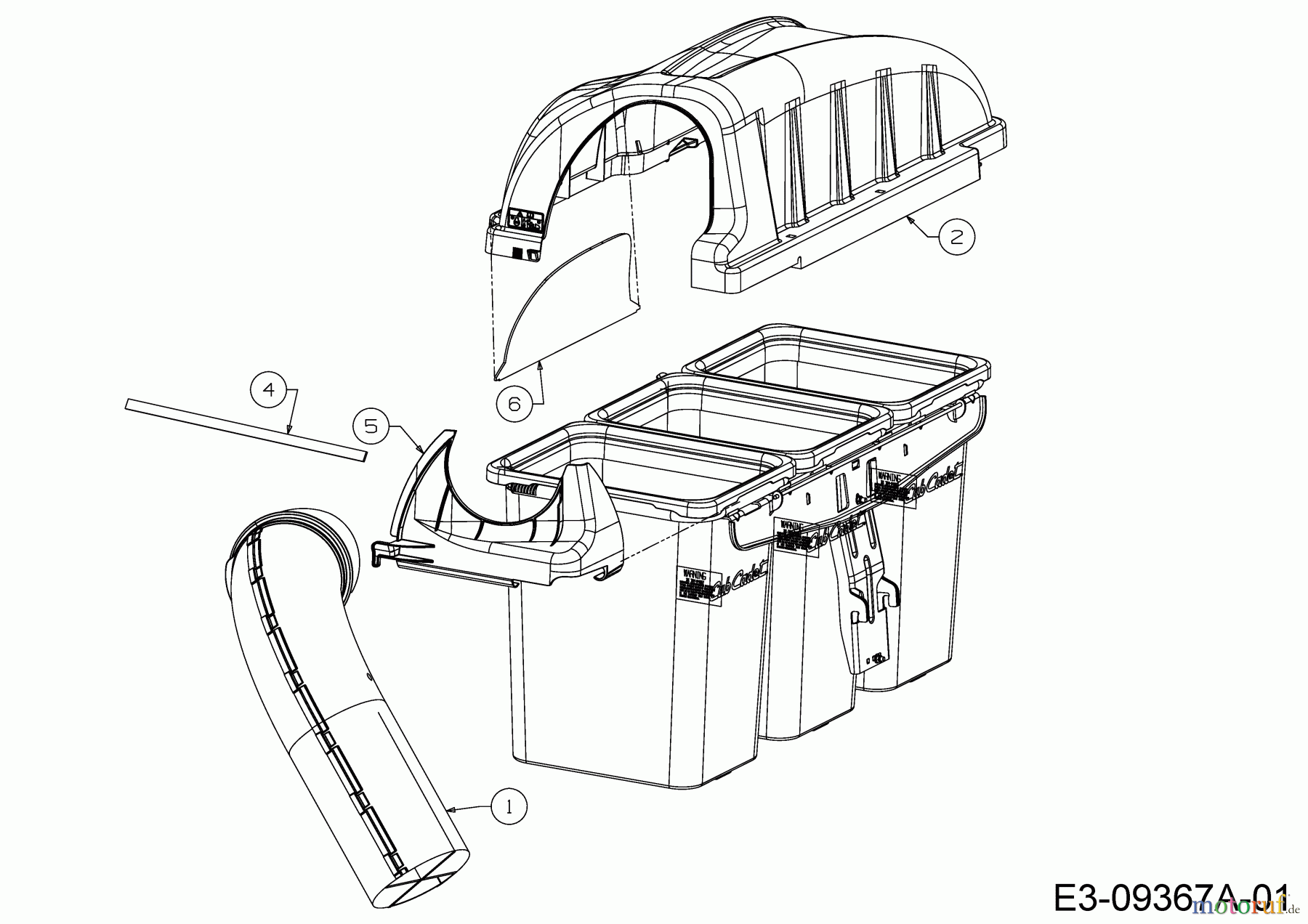 MTD Zubehör Zubehör Garten- und Rasentraktoren Grasfangvorrichtung für GTX 2100 19A40004100 (2013) Grasfangsackdeckel, Obere Röhre