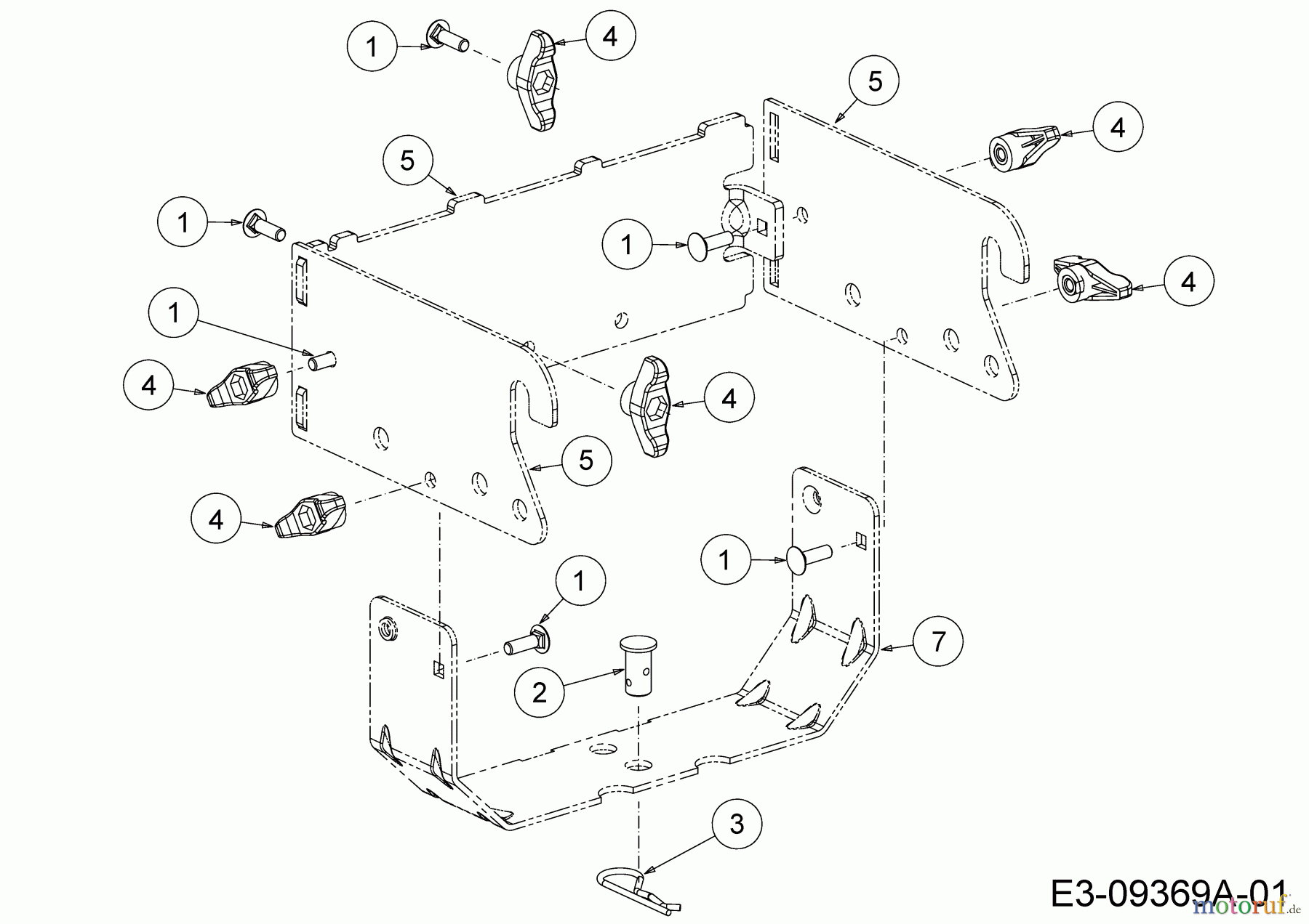 MTD Zubehör Zubehör Garten- und Rasentraktoren Grasfangvorrichtung für A Serie (NX-15) mit Mähwerk A (54