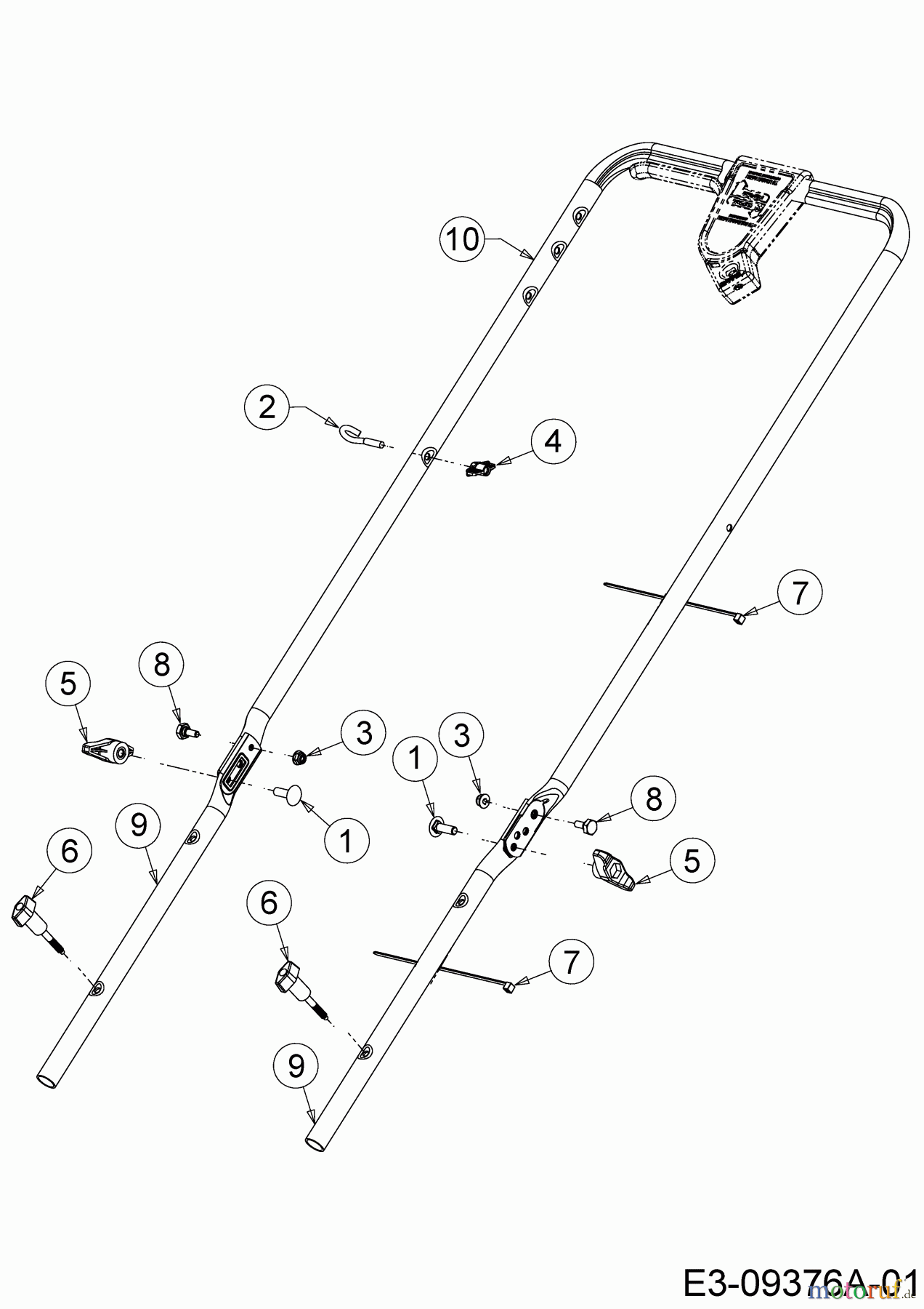 Troy-Bilt Motormäher mit Antrieb TB 240 12AVB2AQ711 (2018) Holm