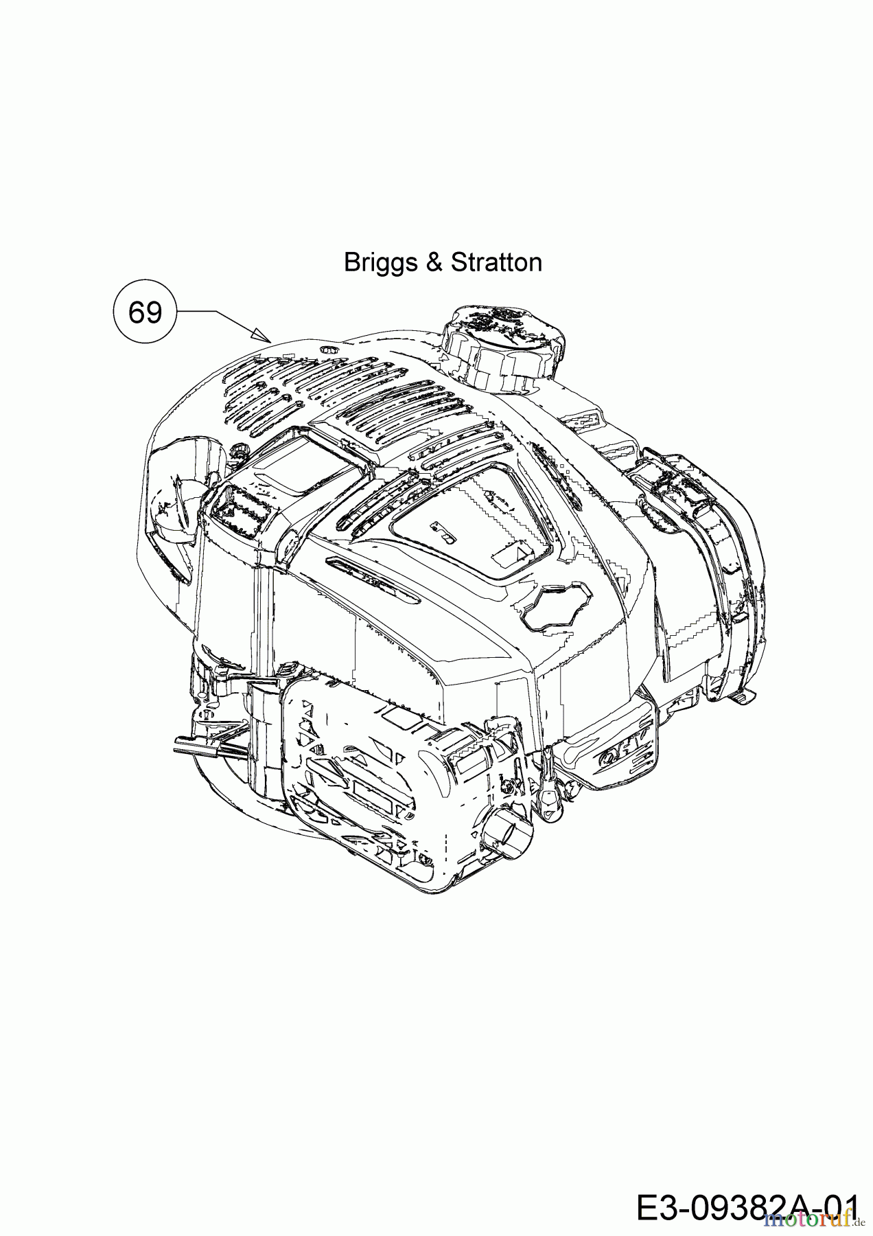 Brute Motormäher mit Antrieb Brute 21