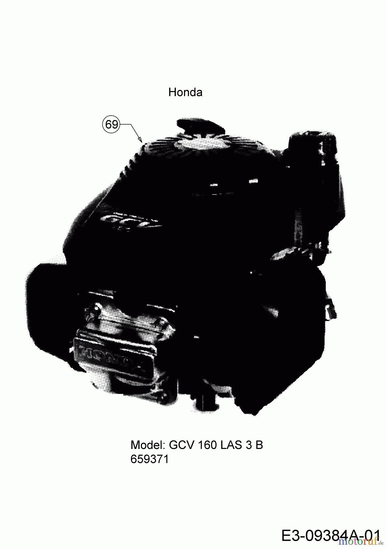 Troy-Bilt Motormäher mit Antrieb TB 240 12AVB2AQ711 (2018) Motor Honda