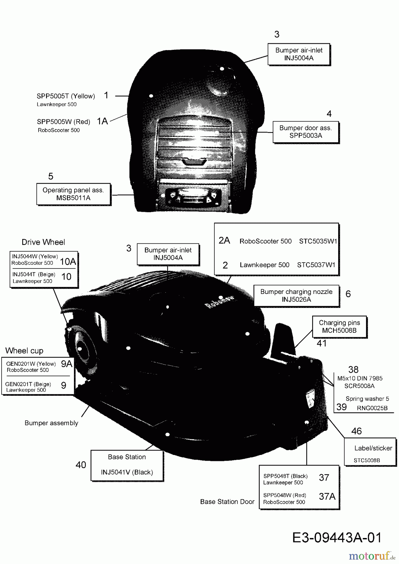  Cub Cadet Mähroboter Lawnkeeper 500 18AO05LA603  (2013) Basisstation