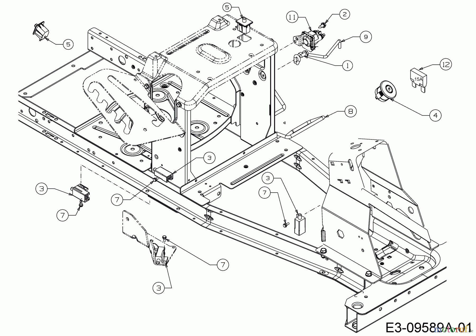 MTD Rasentraktoren Minirider 76 SDHE 13A221JD600 (2016) Elektroteile