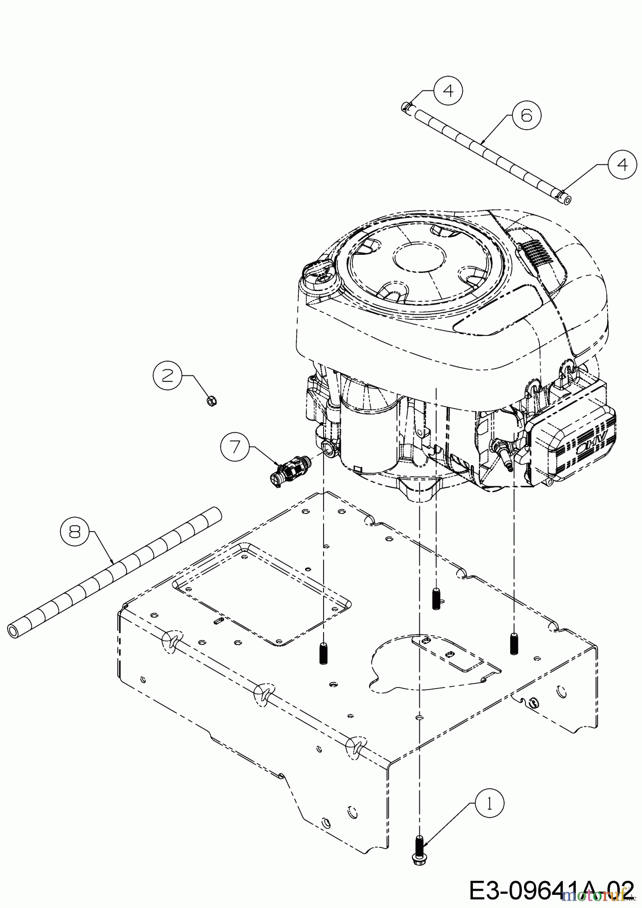 Cub Cadet Motormäher mit Antrieb Wide Cut E 12AE764U603 (2017) Motorzubehör