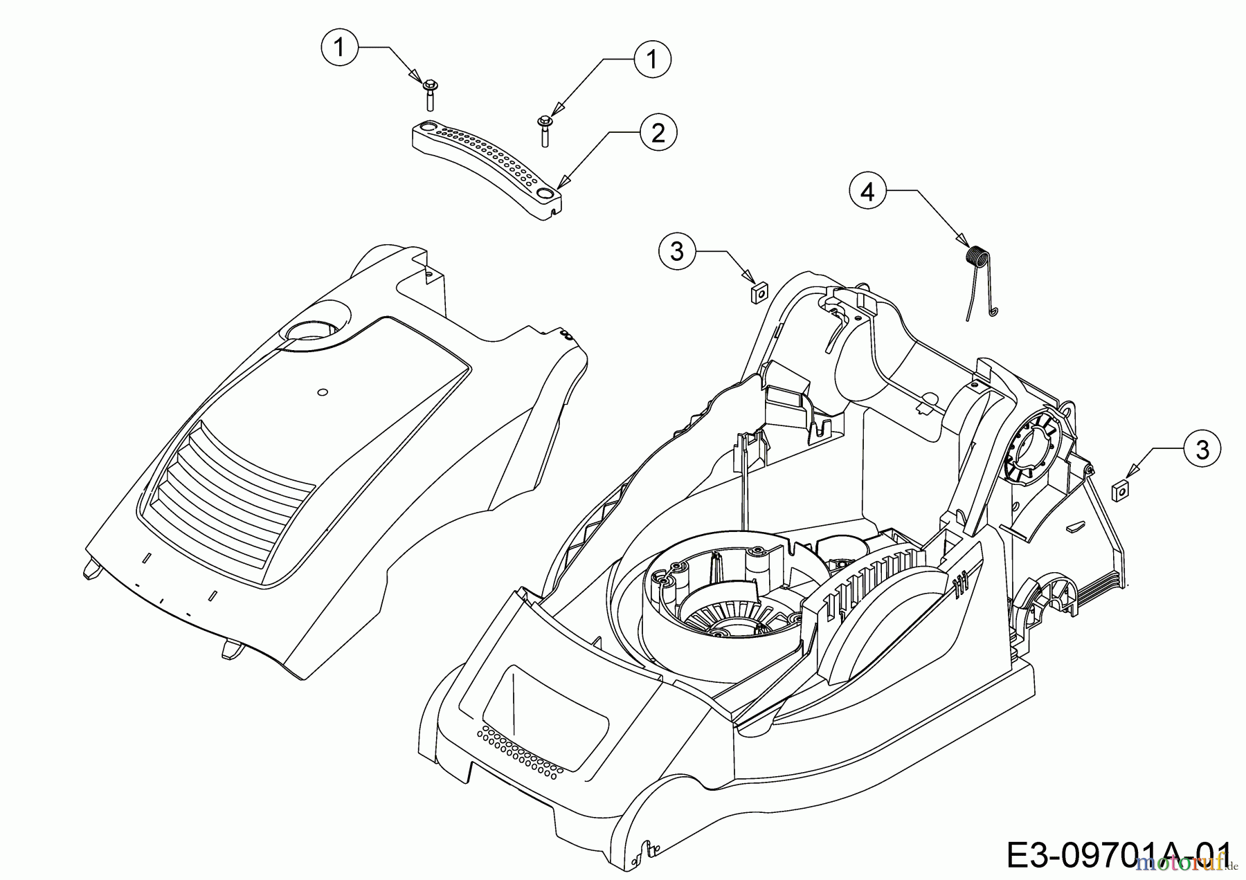 WOLF-Garten Expert Elektromäher Expert 40 E 18DWH1K-C50 (2018) Tragegriff