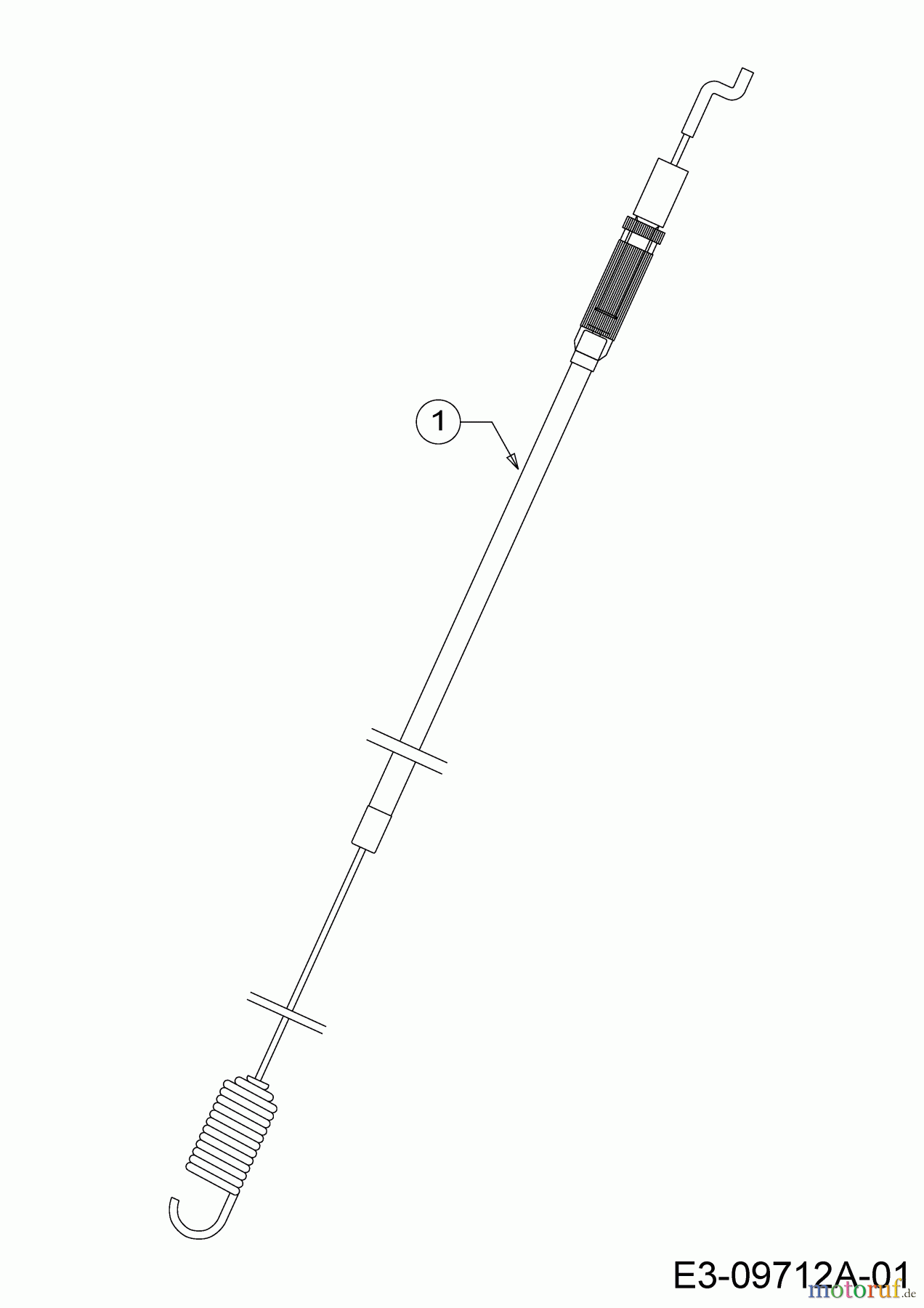 WOLF-Garten Expert Elektromäher mit Antrieb Expert 40 EA 18DRH1K-C50 (2017) Schaltzug
