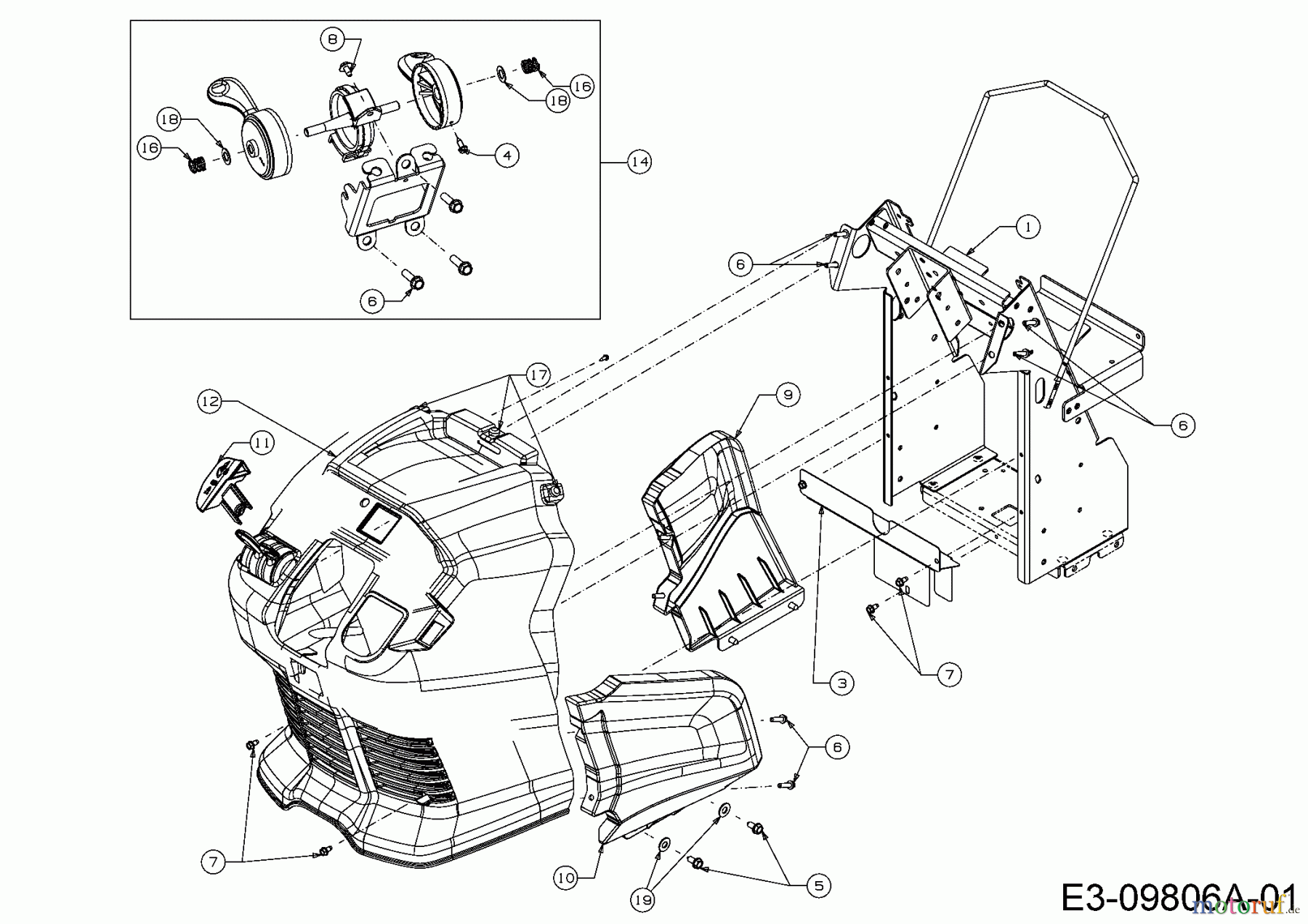 Cub Cadet Gartentraktoren GTX 2100 14A-3GE-603 (2016) Armaturenbrett