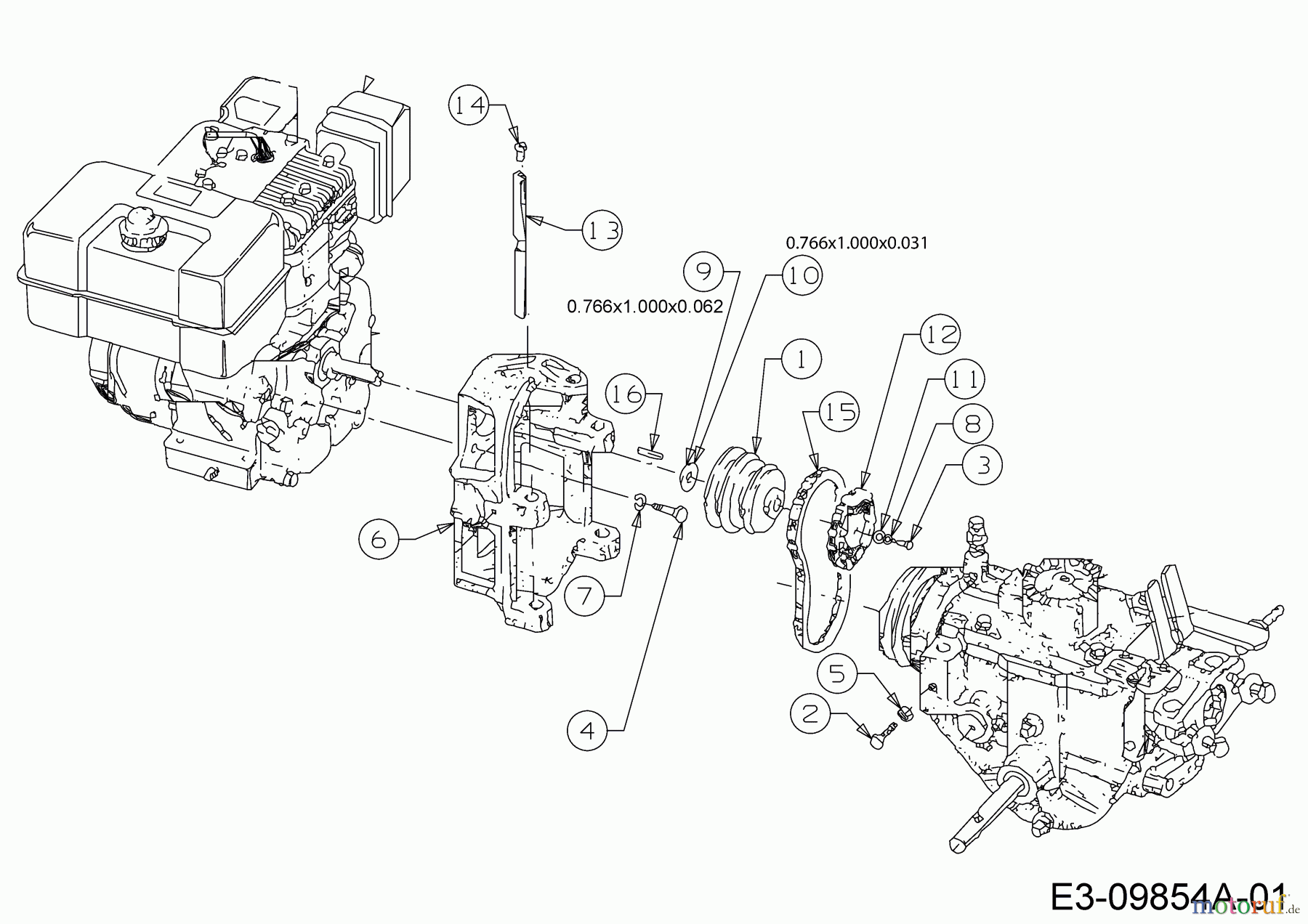 Troy-Bilt Motorhacken Horse 20