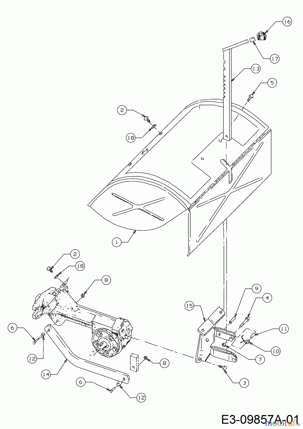 Troy-Bilt Motorhacken Big Red 20