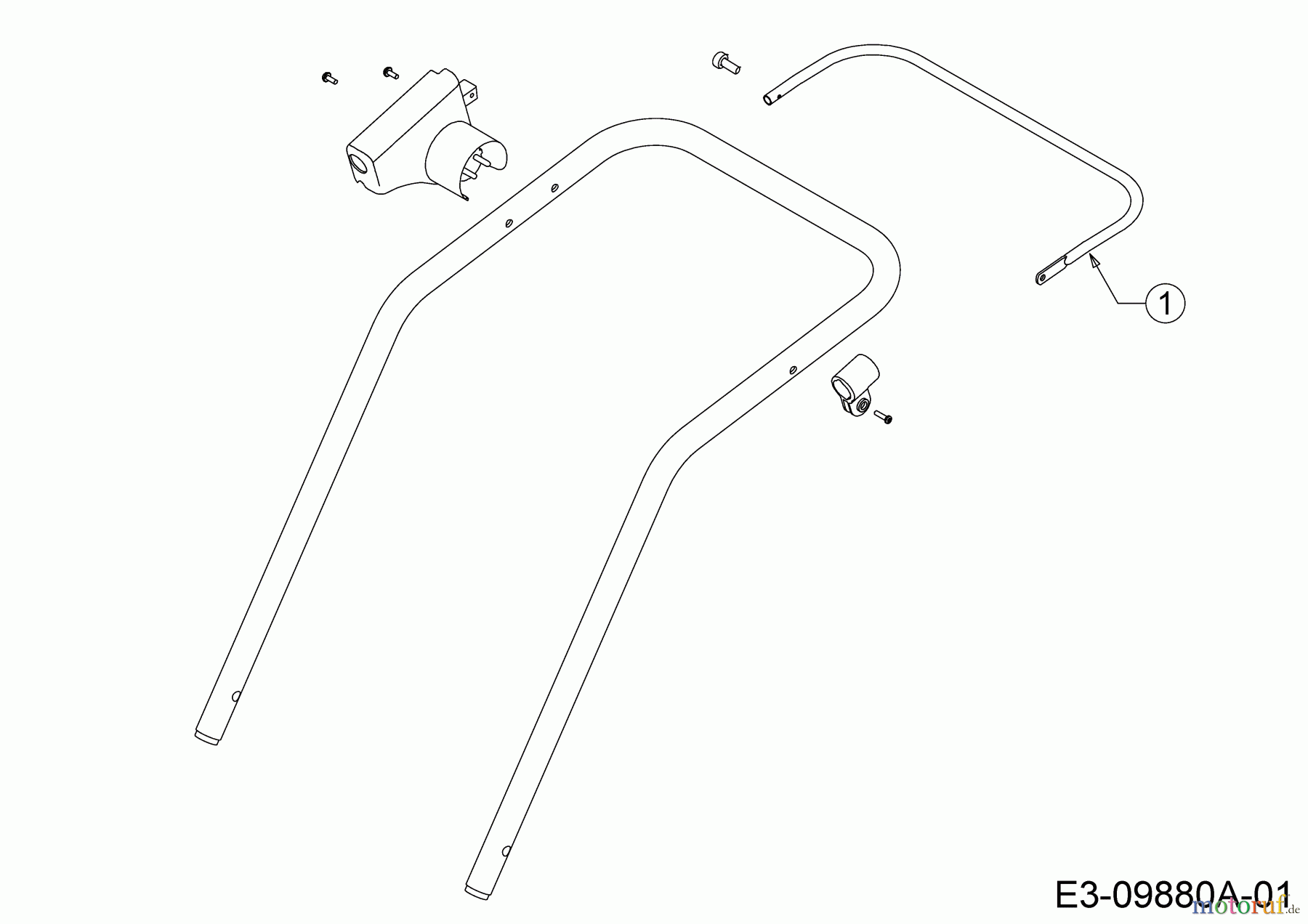 WOLF-Garten Expert Elektromäher Expert 37 E 18CWG1H-C50 (2018) Schaltbügel für Schalter