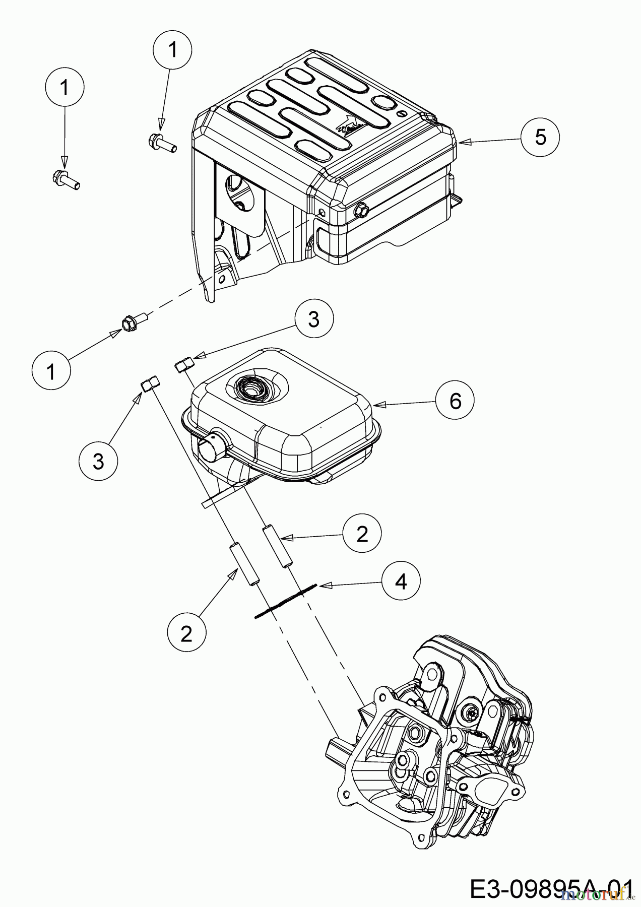 MTD-Motoren Horizontal 670-WH 752Z670-WH (2018) Auspuff