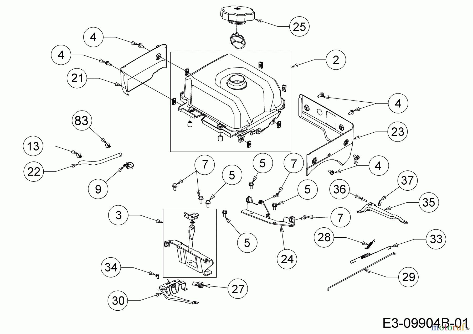  MTD-Motoren Horizontal 683-WHA 752Z683-WHA  (2019) Tank
