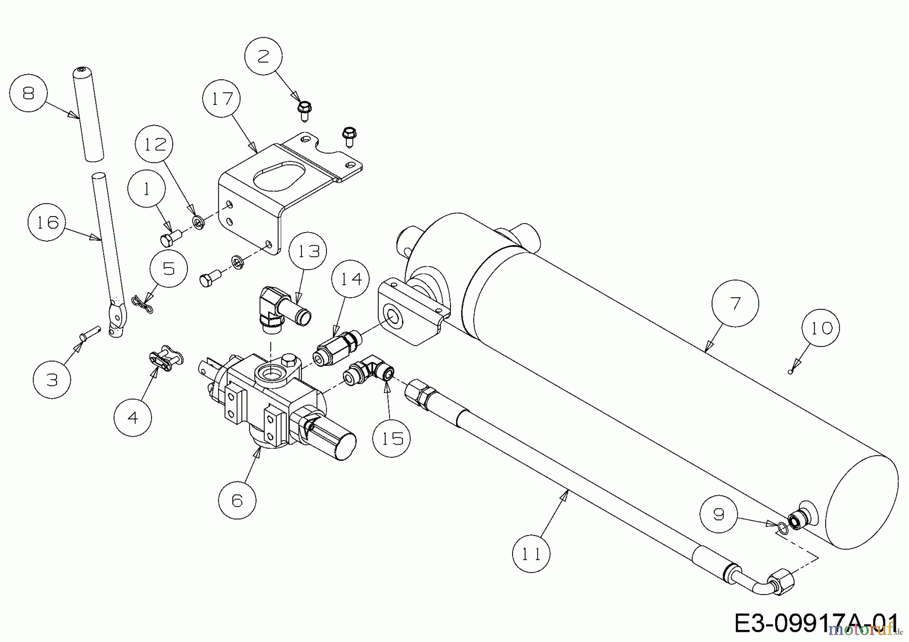 Cub Cadet Holzspalter LS 27 24BG5HM5710 (2015) Hydraulikzylinder