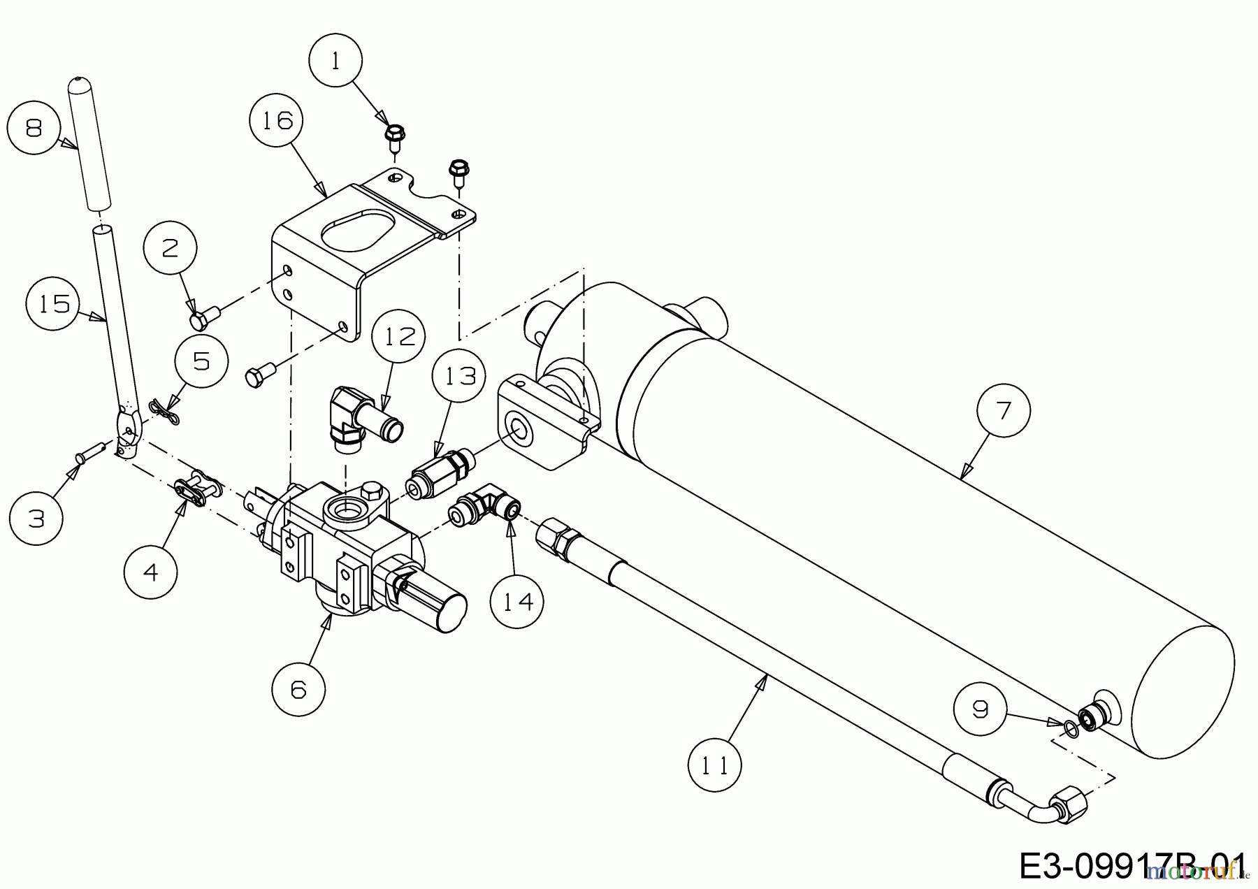  Cub Cadet Holzspalter LS 27 24BG5HM5710  (2017) Hydraulikzylinder