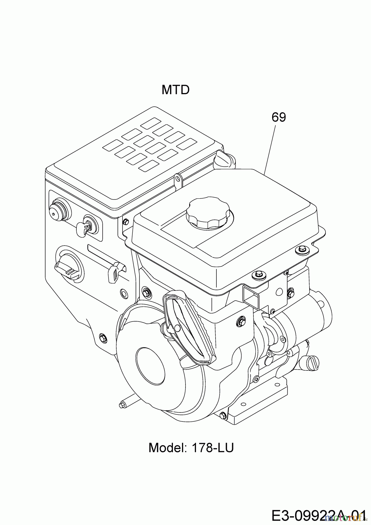Cub Cadet Holzspalter LS 27 24BG5HM5710 (2014) MTD Motor