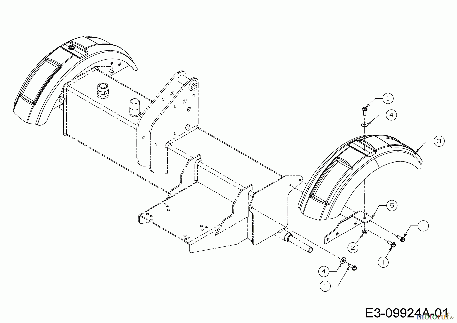 Troy-Bilt Holzspalter TB 33 LS 24BL59M5766 (2018) Kotflügel