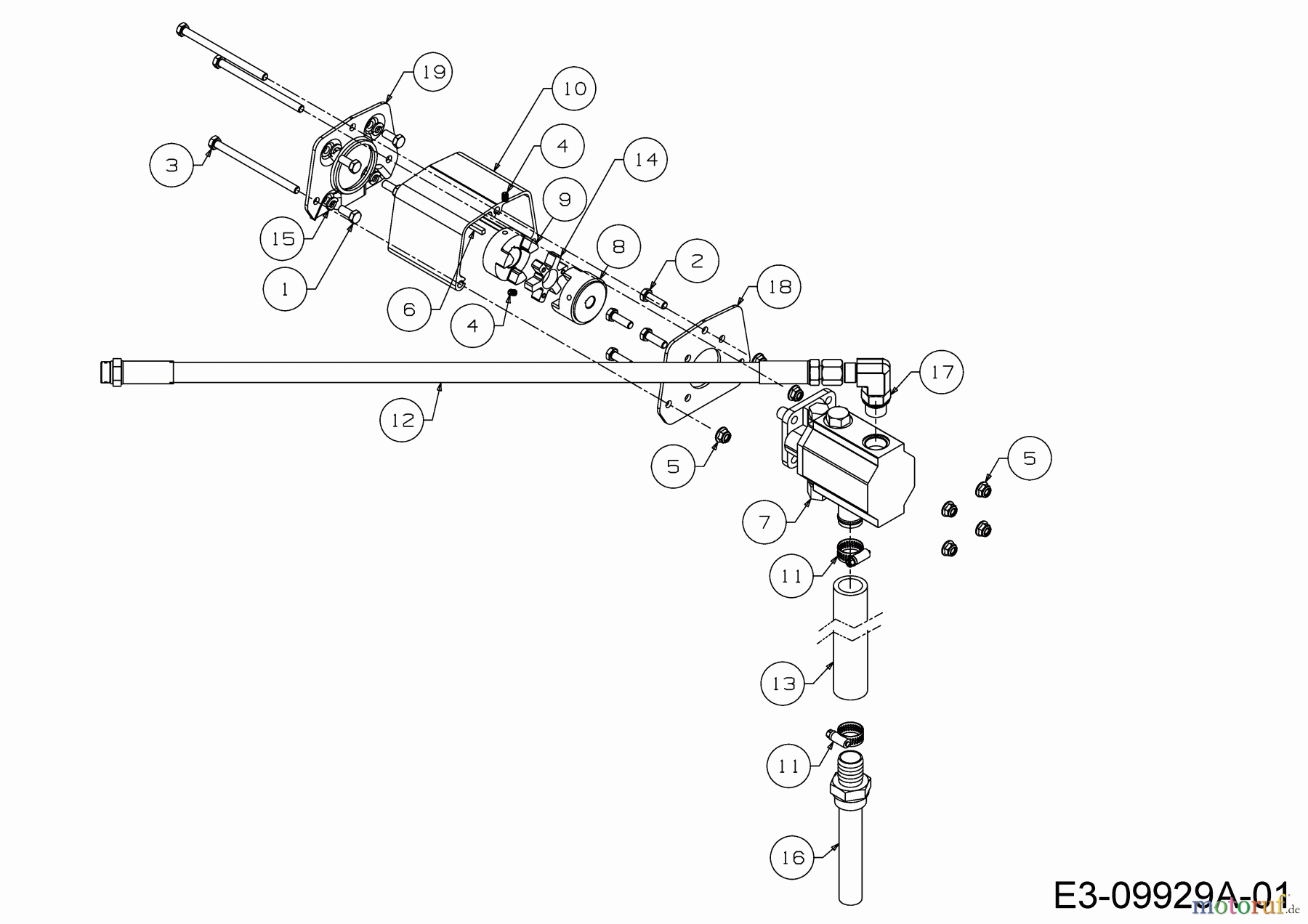 Troy-Bilt Holzspalter TB 33 LS 24BL59M5766 (2018) Zahnradpumpe