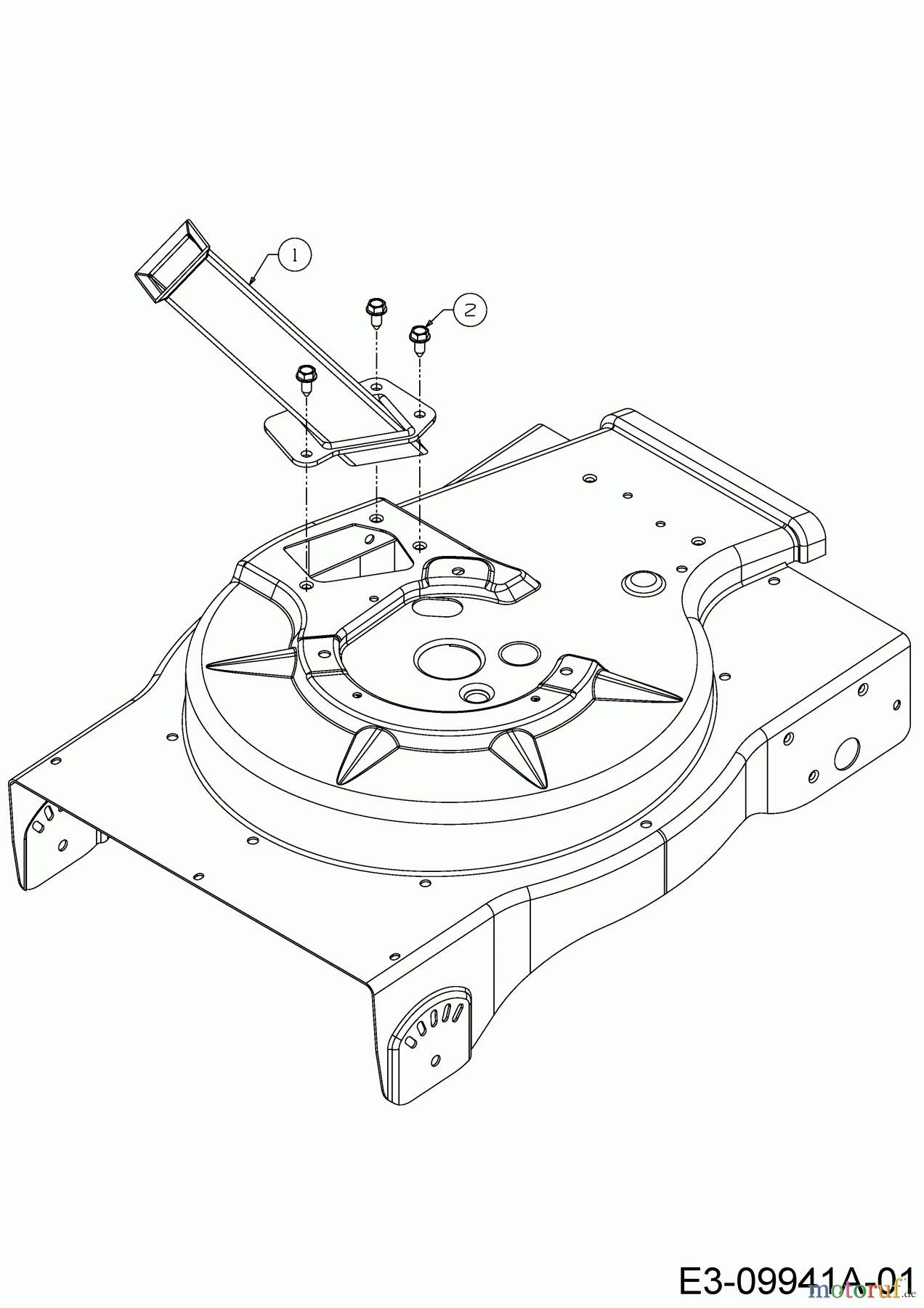 Cub Cadet Laubsauger mit Häckselfunktion CSV 050 24B-05MP710 (2017) Einfüllschacht