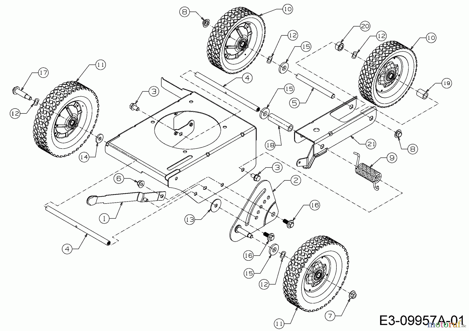 Troy-Bilt Kantenschneider TB 554 25B-554M766 (2015) Räder