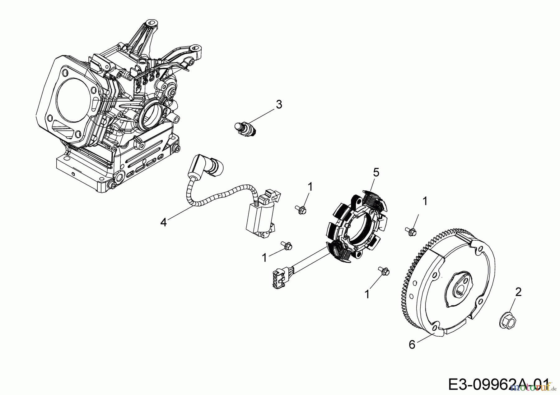 MTD-Motoren Horizontal 670-JH 752Z670-JH (2018) Schwungrad, Zündung