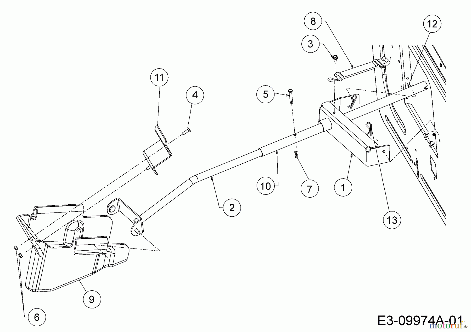  MTD Zubehör Zubehör Garten- und Rasentraktoren Mulch Kits für 500 Serie mit Mähwerk J (48