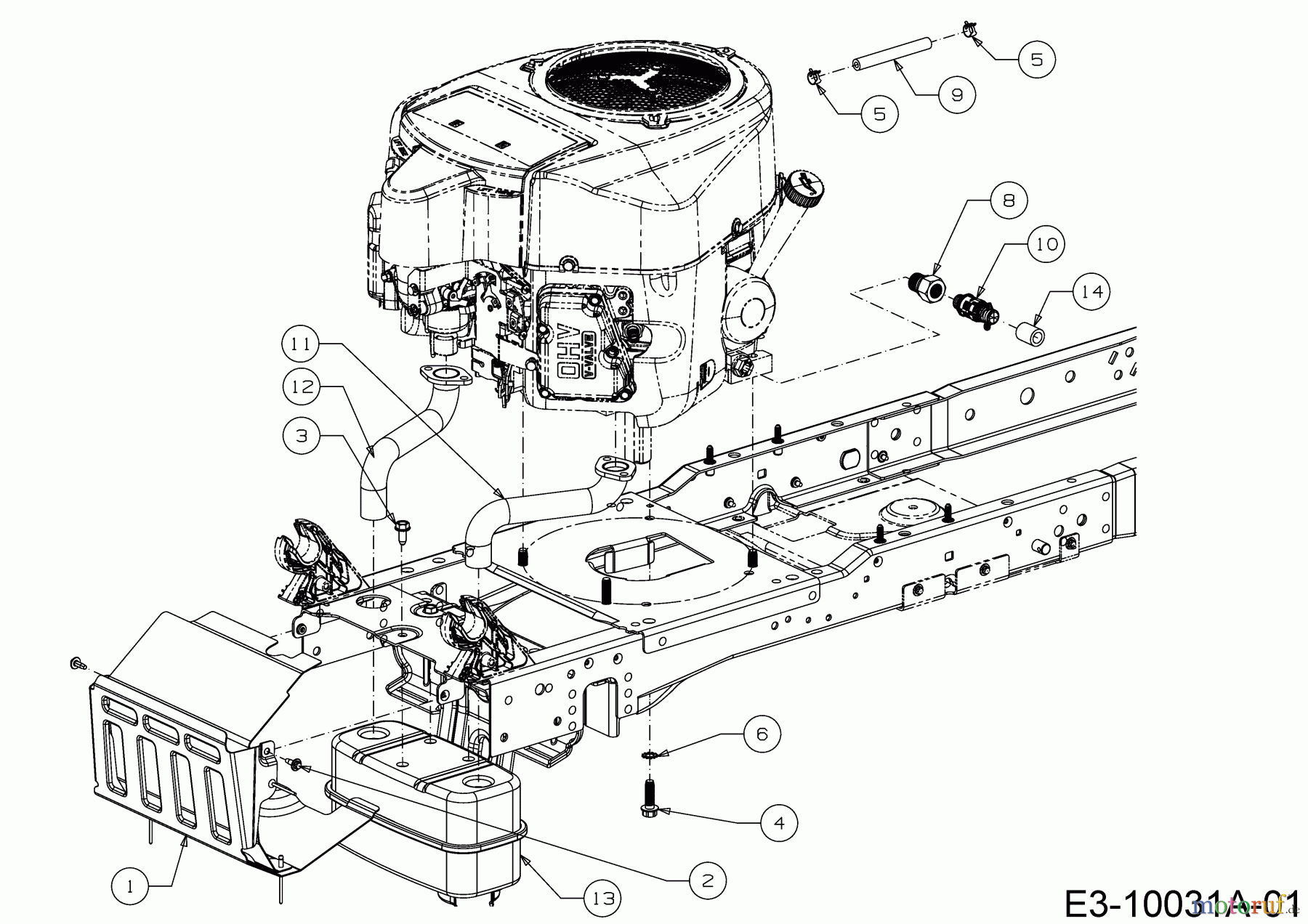 Cub Cadet Rasentraktoren XT2 QR106 13AFA1CR603 (2017) Motorzubehör