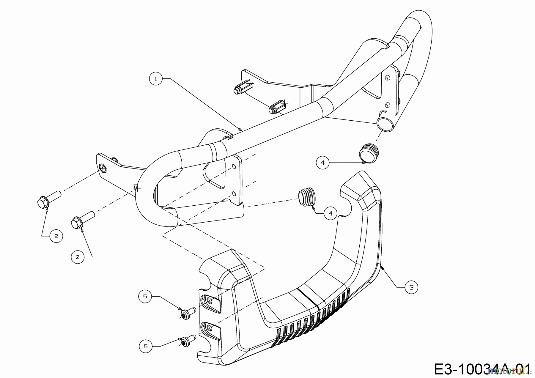 Cub Cadet Gartentraktoren XT 3 QS 137 14AIA5CA603 (2017) Stoßstange