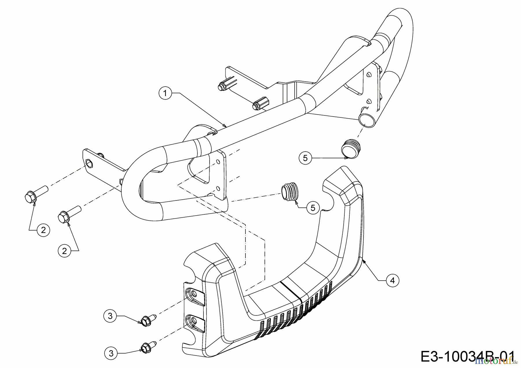 Cub Cadet Gartentraktoren XT3 QS137 14AIA5CA603 (2018) Stoßstange