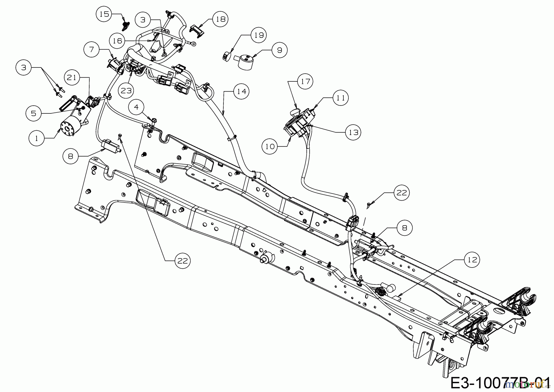 Cub Cadet Rasentraktoren XT1 OR95 13B8A1CB603 (2018) Elektroteile