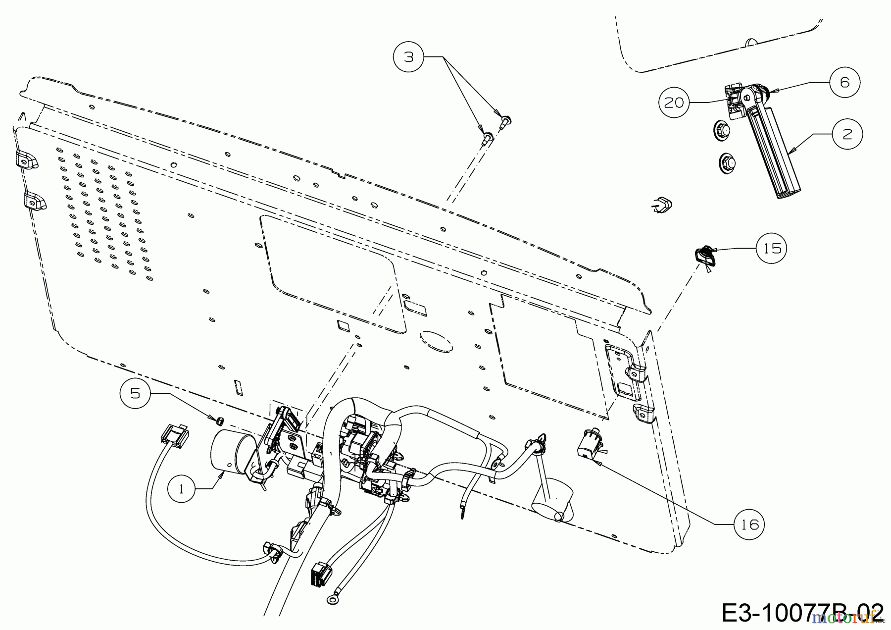 Cub Cadet Rasentraktoren XT1 OR95 13B8A1CB603 (2018) Füllstandsanzeige, Schaltraste