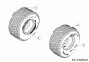 Massey Ferguson MF 50-22 ZT 17ARCACQ695 (2018) Ersatzteile Räder hinten 18x9.5