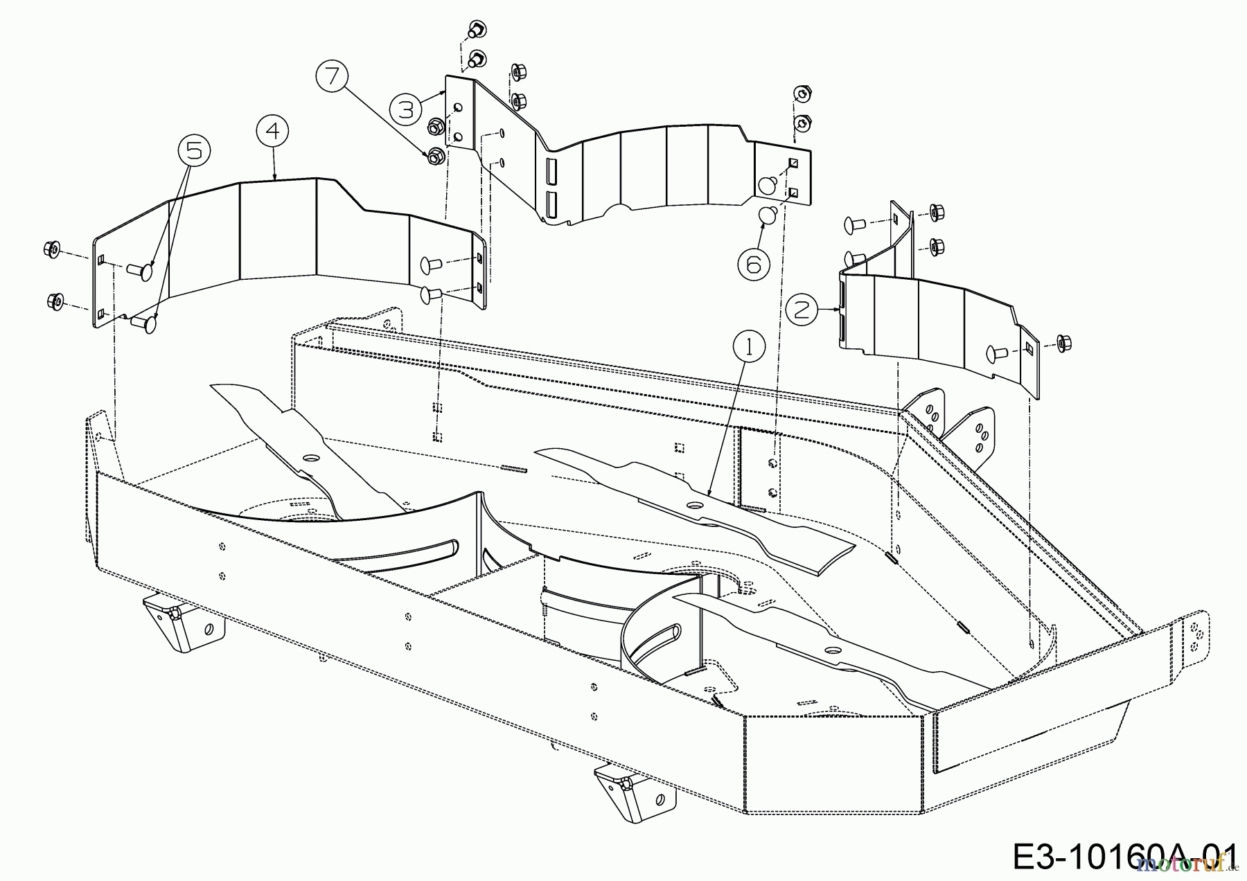 MTD Zubehör Zubehör Zero Turn Mulch Kits für Z 1 Pro Series 54 19A70038100 (2017) Mulch Kit