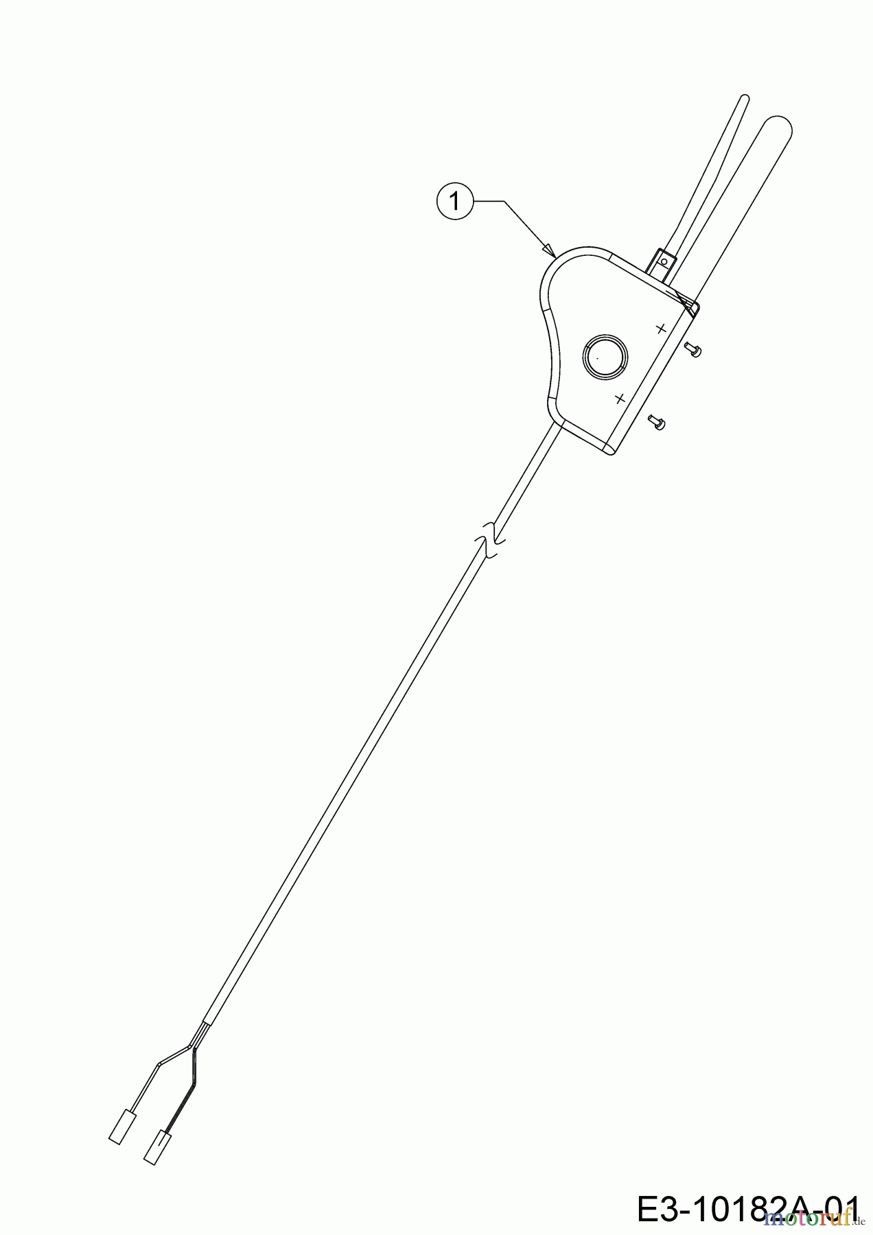 WOLF-Garten Expert Elektromäher Expert 40 E 18DWH1K-C50 (2017) Schalter