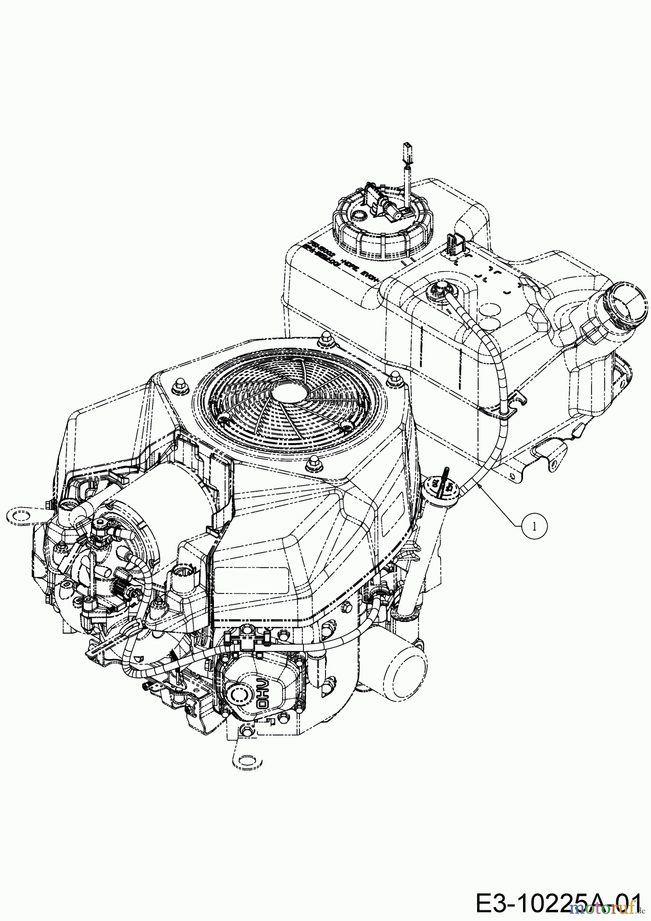 Cub Cadet Rasentraktoren XT2 PS117I 13BZA1CN603 (2018) Entlüftungsschlauch