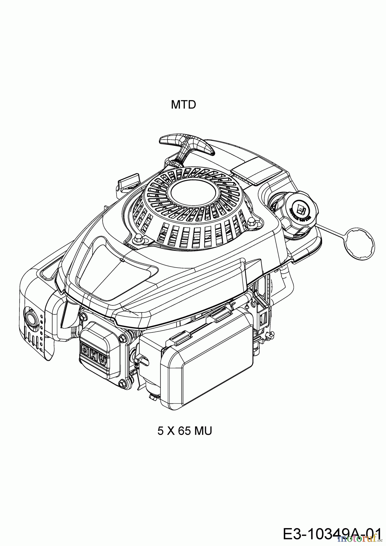 Cub Cadet Motormäher mit Antrieb SC 500 HW 12ABD2M5710  (2018) Motor MTD