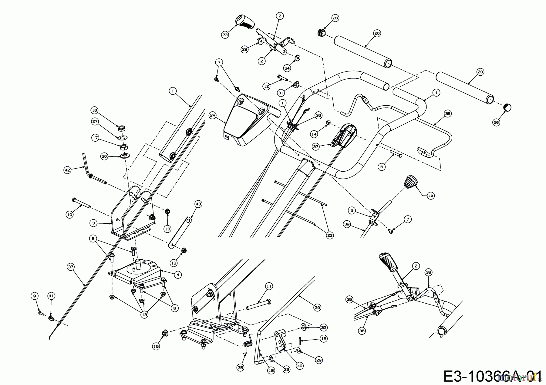  Cub Cadet Motorhacken RT 75 21AC482R710  (2017) Holm