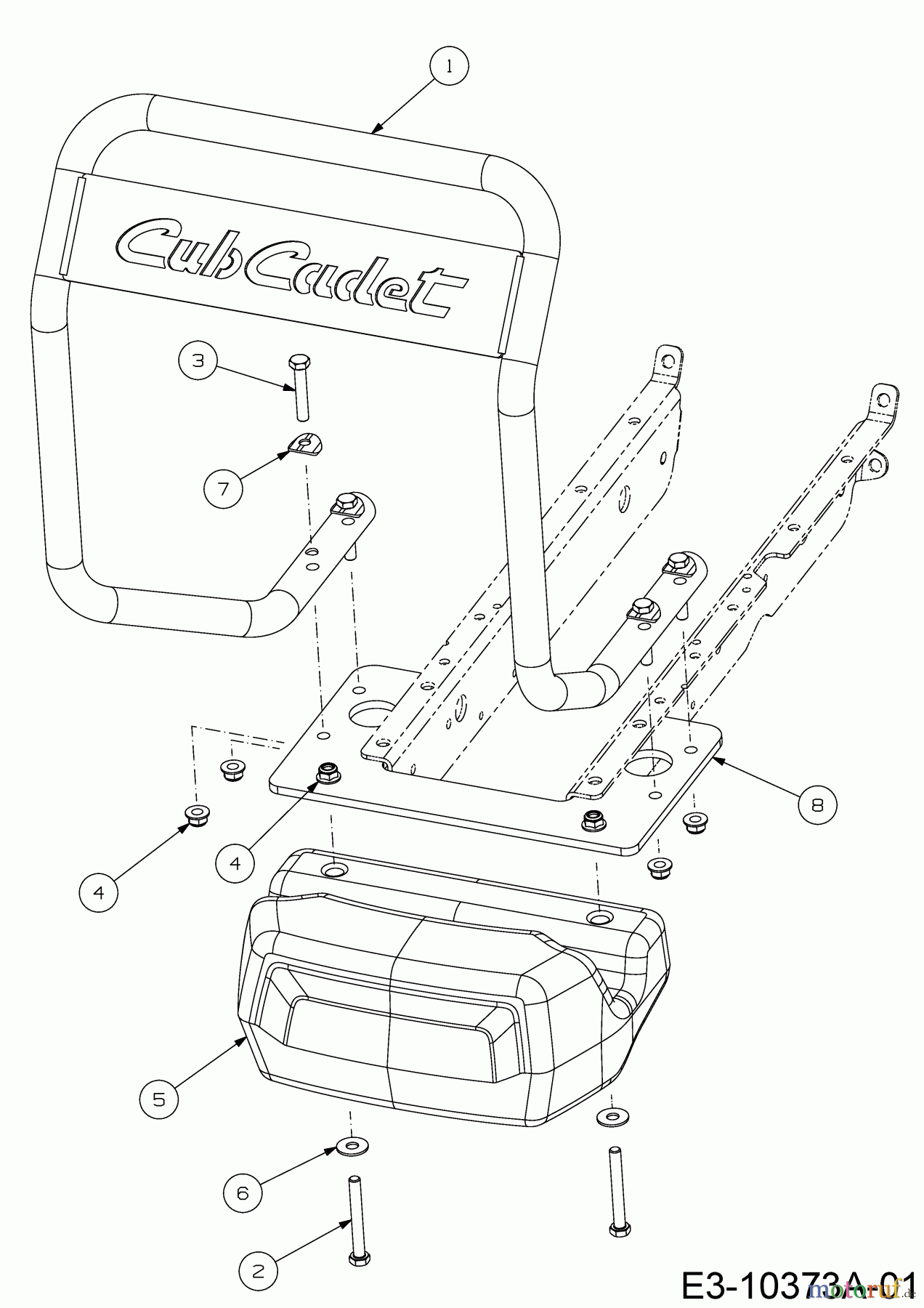  Cub Cadet Motorhacken VT 100 21A-70M8710  (2017) Stoßstange