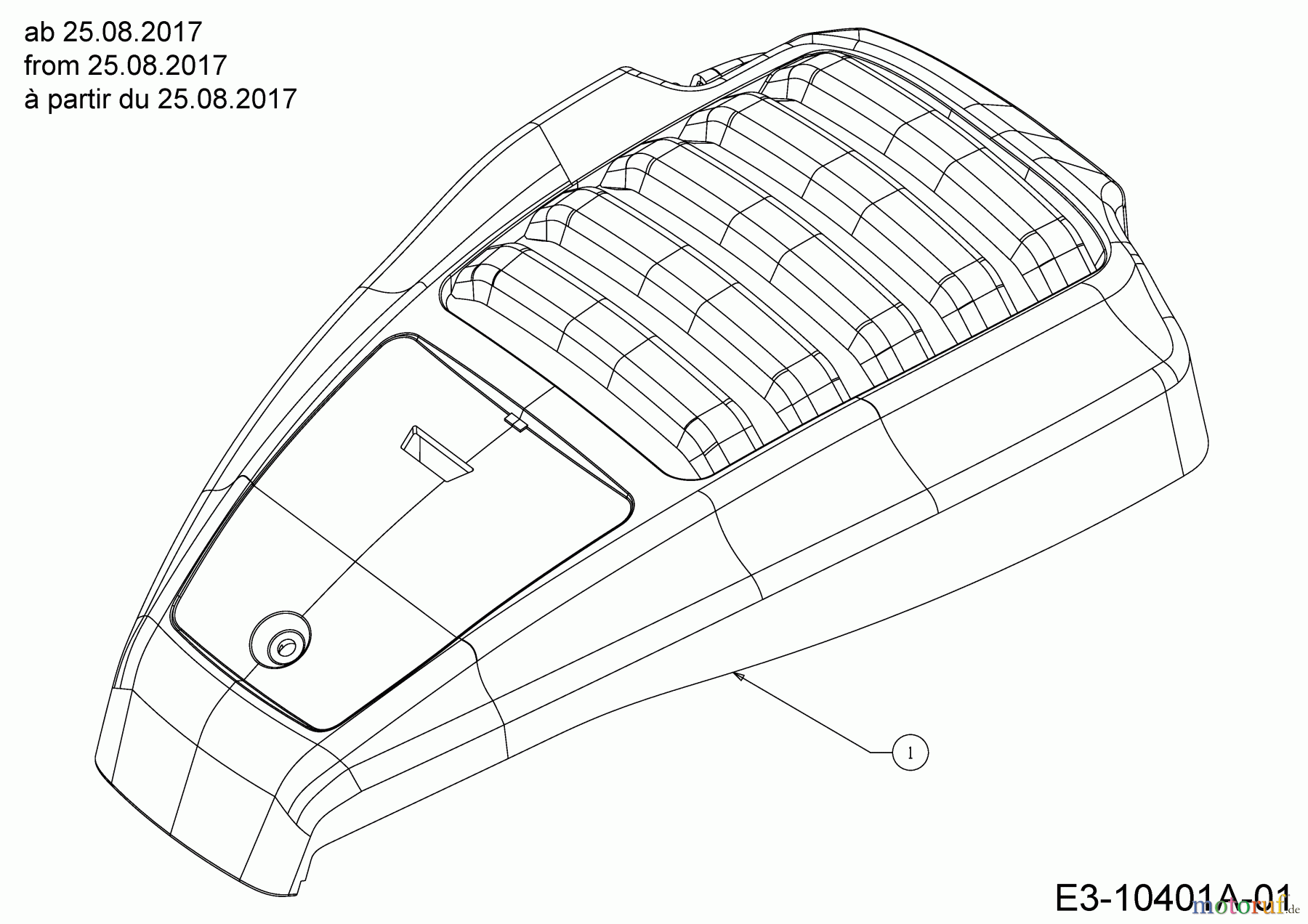  Cub Cadet Motormäher mit Antrieb LM3 ER53 12AQC6J4603   (2018) Motorhaube ab 25.08.2017