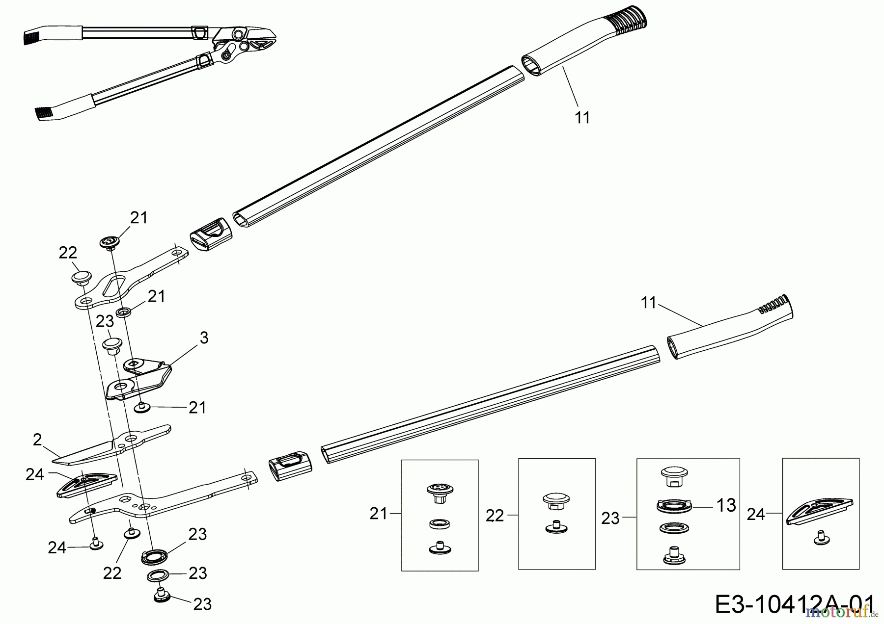 Troy-Bilt Astscheren Power Cut RS 650 (TB) 73AGA005609 (2018) Grundgerät