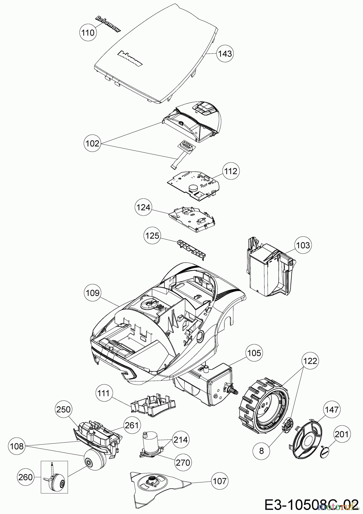 Robomow Mähroboter MC1200 PRD7012Y1 (2016) Grundgerät