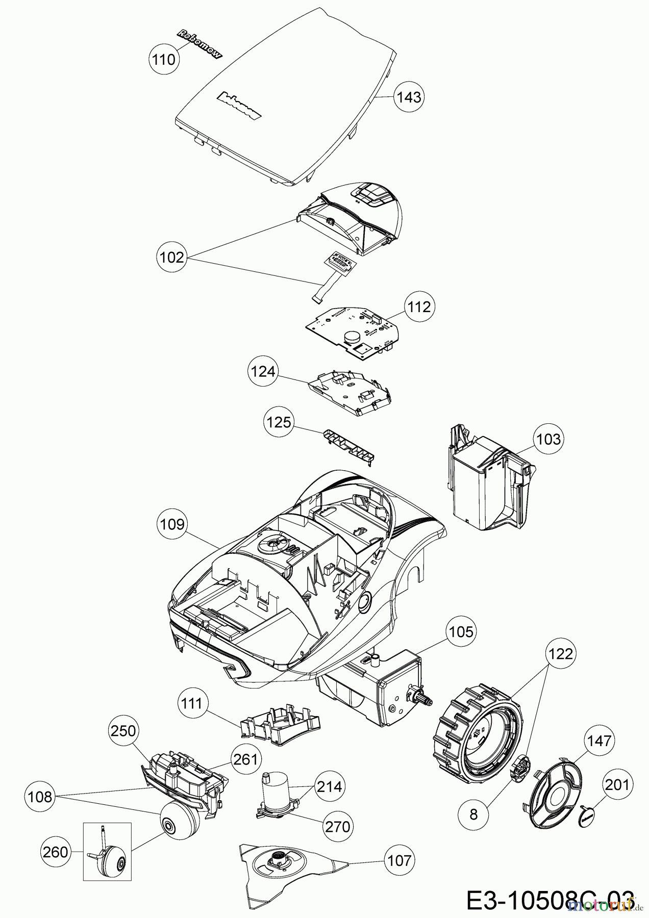  Robomow Mähroboter MC800 PRD7006Y3  (2016) Grundgerät