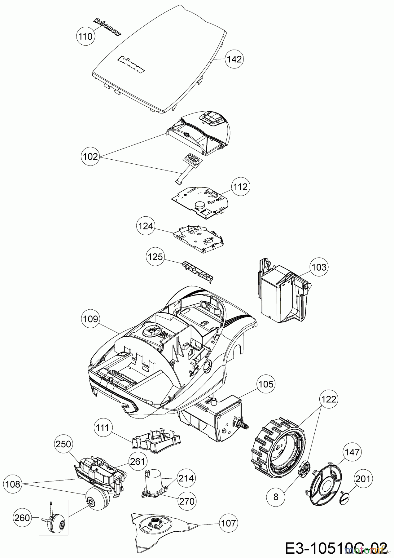  Robomow Mähroboter MC1200 (White) PRD7012YW  (2016) Grundgerät