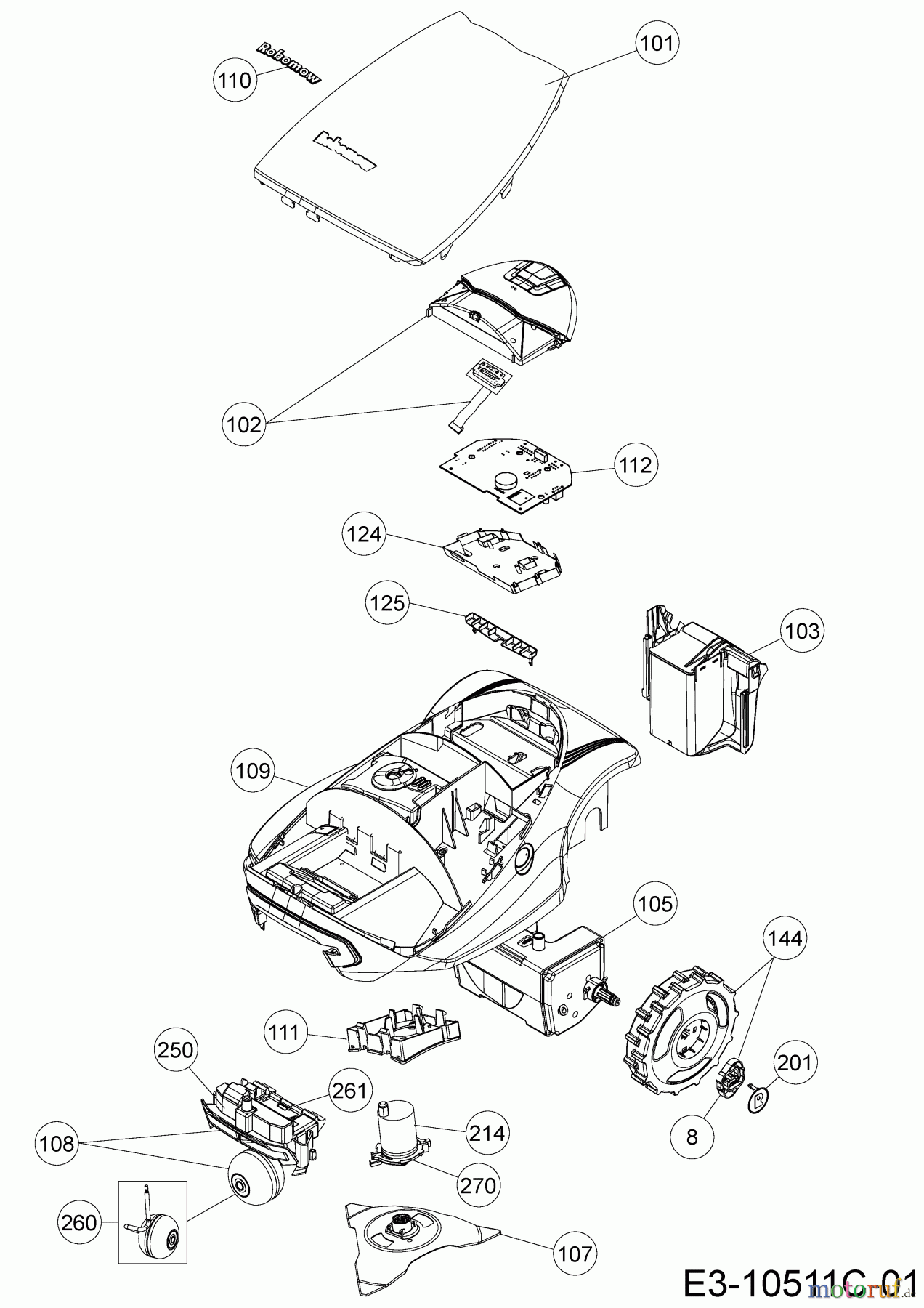 Robomow Mähroboter RC304 (Green) PRD7004C (2016) Grundgerät