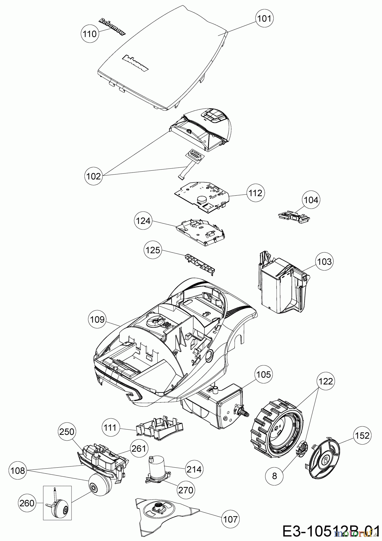Robomow Mähroboter RC312 PRO PRD7012N (2016) Grundgerät